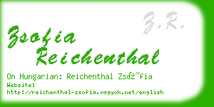 zsofia reichenthal business card